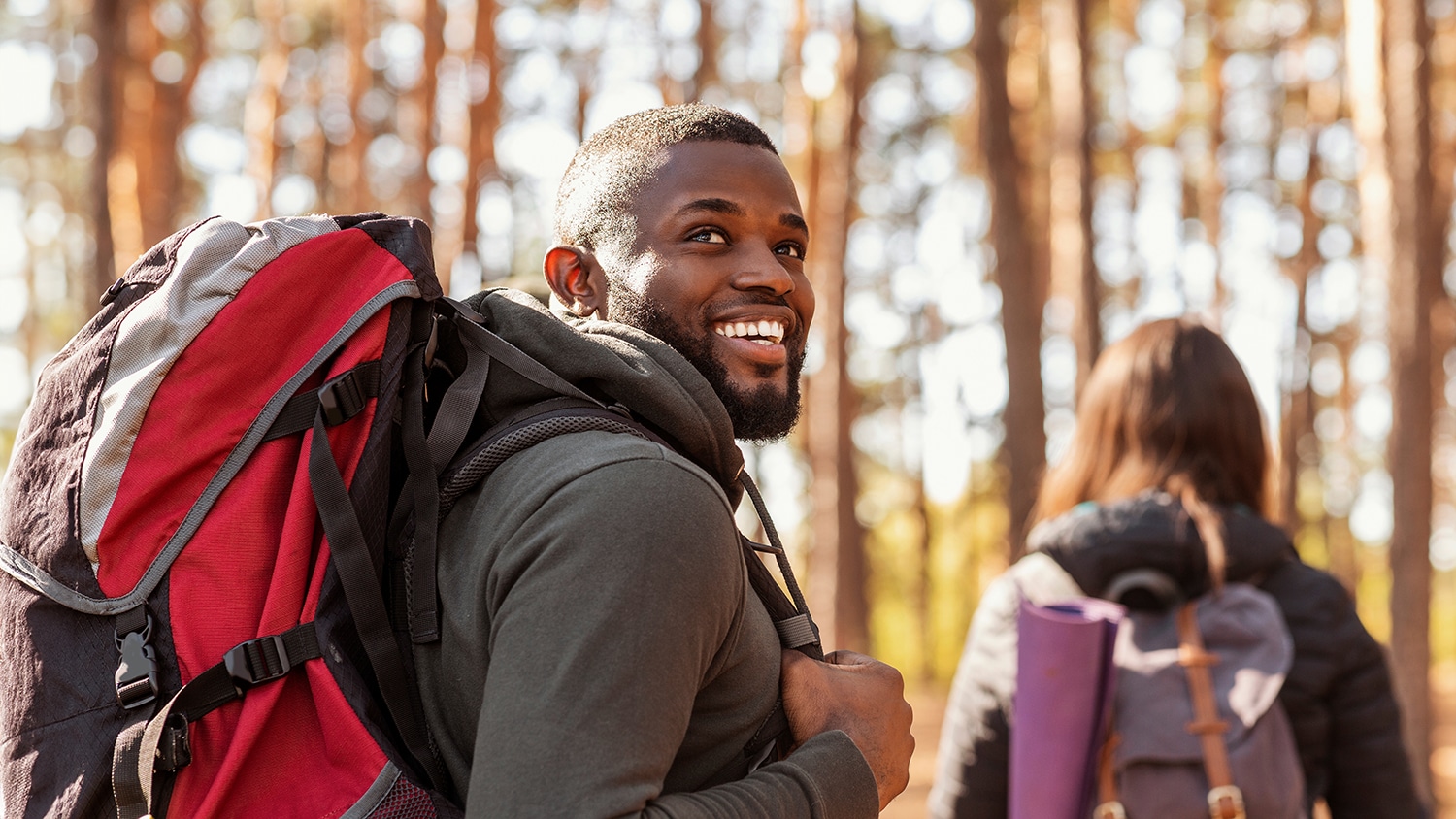 Young Man Hiking